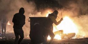 اندلاع مواجهات مع الاحتلال في قرية برقة شرق رام الله