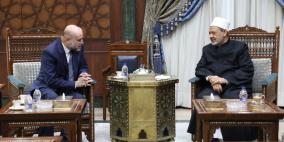 الهباش يبحث مع شيخ الأزهر دور القيادات الدينية في مواجهة العدوان الإسرائيلي