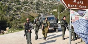 سلفيت: الاحتلال يمنع المزارعين من العمل بأراضيهم في واد قانا