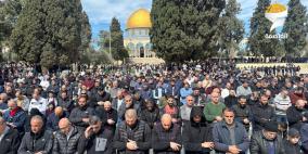 20 ألفا أدوا صلاة الجمعة في رحاب المسجد الأقصى