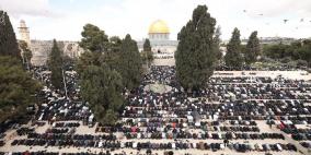 80 ألفا يؤدون صلاة الجمعة الأولى من رمضان في المسجد الأقصى