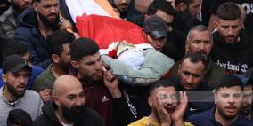 مسيرة للاحتلال تقصف مخيم بلاطة خلال تشييع جثمان الشهيد حشاش