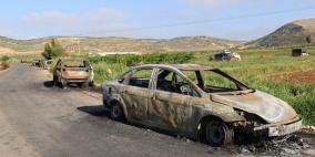 مستوطنون يهاجمون منزلا ويحرقون مركبة في جالود