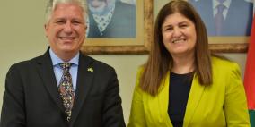 الوزيرة شاهين تثمن الموقف البرازيلي المتقدم والداعم لحقوق شعبنا