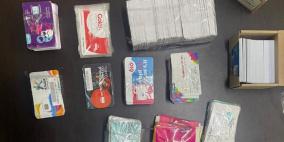 ضبط شرائح اتصال وراوترات إسرائيلية ممنوعة من التداول في محافظة نابلس