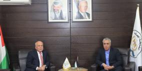 اللواء إياد بركات يستقبل وزير الإقتصاد