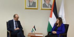 شاهين تثمن الموقف البلجيكي الداعم للقضية الفلسطينية