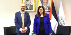 شاهين تبحث مع السفير الليتواني آفاق التعاون المشترك