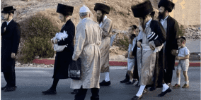 مظاهرة لليهود المتشددين احتجاجا على قرار تجنيد المتدينيين