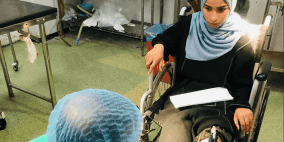  الجريحة "أبو حسنين" تعاني من تهتك عظام وتناشد لإنقاذها