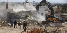 الاحتلال يهدم منزلين في قرية الديوك التحتا غرب أريحا