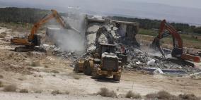  الاحتلال يهدم 4 "فلل" سياحية في مدينة أريحا