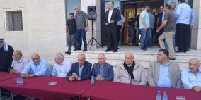 وزير الداخلية يشارك في عقد راية الصلح بين ال المسيمي وال الدبعي بنابلس 