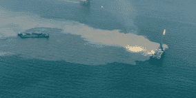 تسرب نفط من ناقلة تحمل 1,4 مليون ليتر في خليج مانيلا