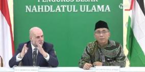 الهباش لوسائل الإعلام الإندونيسية: دعم شعبنا واجب على الأمة الإسلامية ولا سلام مع بقاء الاحتلال