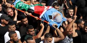 تشييع جثمان الشهيد أحمد زيود إلى مثواه الأخير في السيلة الحارثية