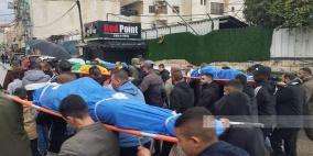 تشييع جثامين أربعة شهداء في مخيم طولكرم