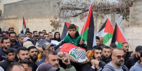 تشييع جثمان الشهيد شعور في بلدة الرماضين جنوب الخليل