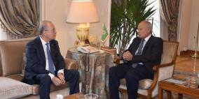 مصطفى يبحث مع أبو الغيط تطورات الأوضاع في فلسطين وجهود إغاثة غزة