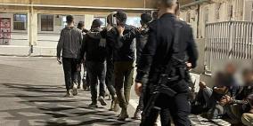 الشرطة الإسرائيلية تعتقل 40 عاملا من الضفة خلال مكوثهم داخل أراضي الـ48