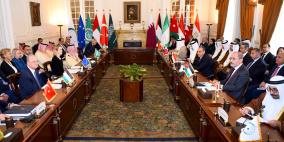 اللجنة الوزارية العربية الإسلامية تؤكد وحدة الأراضي الفلسطينية ورفض نقل أو تهجير الشعب الفلسطيني 