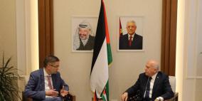 وزير الاقتصاد والسفير الألماني يبحثان تعزيز التعاون الاقتصادي