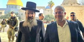 المتطرف بن غفير يقود اقتحام المستعمرين للمسجد الأقصى
