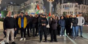 مسيرة في رام الله تنديدا بعدوان الاحتلال على غزة