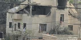 الاحتلال يفجر منزل الشهيد مجاهد منصور في دير ابزيع