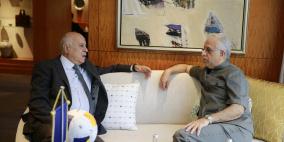 الفريق الرجوب يطلع رئيس الاتحاد الاسيوي لكرة القدم على مستجدات الحالة الرياضية في فلسطين