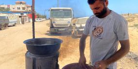 حسن الريس.. من مخططات الهندسة إلى بسطة الفلافل