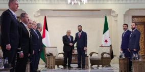 تفاصيل اللقاء الأول بين الرئيس عباس ونظيره السوري أحمد الشرع 