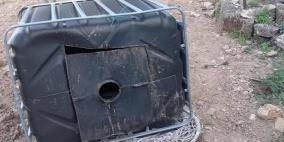 مستوطنون يعتدون على ممتلكات المواطنين في وادي قانا شمال غرب سلفيت