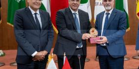 وزير الزراعة الفلسطيني يزور مقر وكالة بيت مال القدس الشريف في الرباط