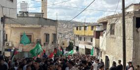نابلس: تشييع جثمان الشهيد أحمد نصاصرة