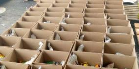 إنجاز 1280 طردا غذائيا مخصصة للنازحين من مخيمي طولكرم ونور شمس