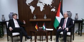 مصطفى خلال استقباله وزير خارجية ألمانيا: إنهاء الاحتلال وتجسيد الدولة الفلسطينية الطريق لتحقيق السلام والاستقرار