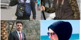 "مدى": تصاعد الاستهداف المباشر للصحفيين واستشهاد أربعة منهم فجر اليوم الأحد