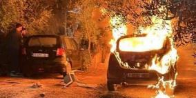 إصابات بهجوم مستوطنين على بروقين وإحراق منازل ومركبات