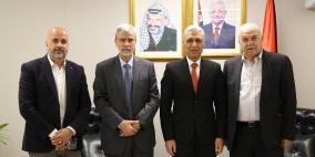 وزير الشؤون المدنية يستقبل وفداً من مصلحة مياه محافظة القدس