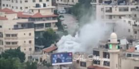 شاهد: الاحتلال يفجر منزلا في مدينة نابلس