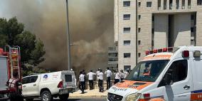 القدس: حريق ضخم في حي عين كارم