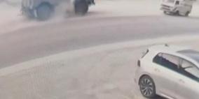 إصابة رجل وزوجته جراء اصطدام آلية للاحتلال بمركبتهما غرب جنين