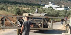 الاحتلال يحكم حصاره على قرية مردا شمال سلفيت