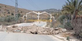 الاحتلال ينصب بوابة حديدية عند مدخل بيت ليد شرق طولكرم