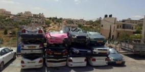 الشرطة تتلف 85 مركبة غير قانونية في بيت لحم