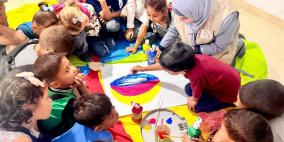 مركز الديمقراطية وحقوق العاملين يوزع الخضروات الطازجة على  الأسرة النازحة في قطاع غزة