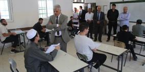 برهم يتفقد امتحانات الثانوية في جنين ويؤكد مساندة الطلبة