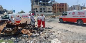 "الهلال الأحمر": توقف العمل في عيادة الزيتون الطبية في غزة بسبب قصف الاحتلال