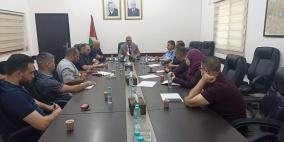 قلقيلية : اجتماع لجنة ازالة التعديات في المدينة